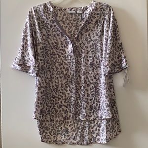 Liz Claiborne Chalk Pink Blouse. Brand New